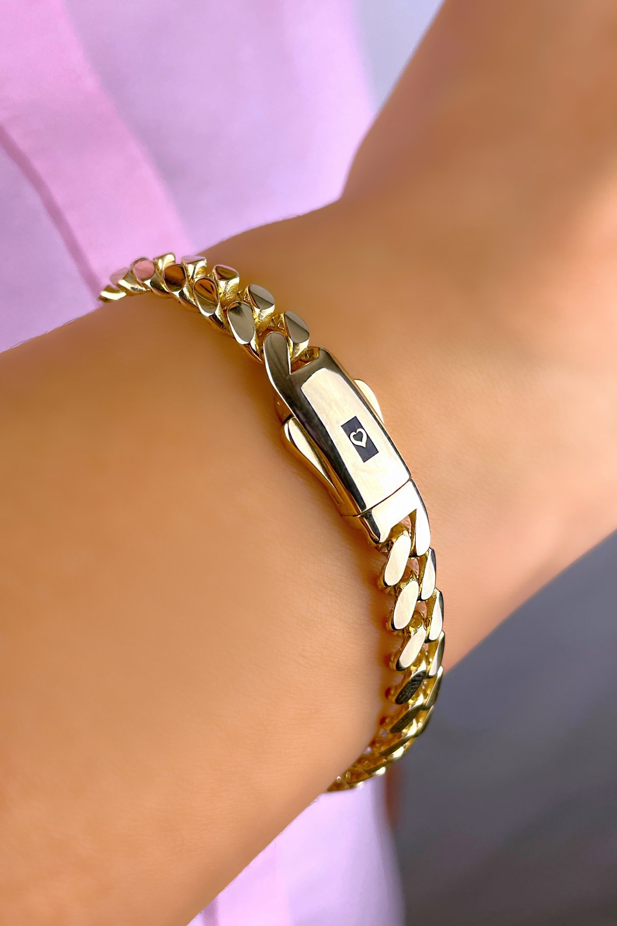 Taşsız Altınaşkı Gurmet Altın Bileklik 14KNY359 - 1