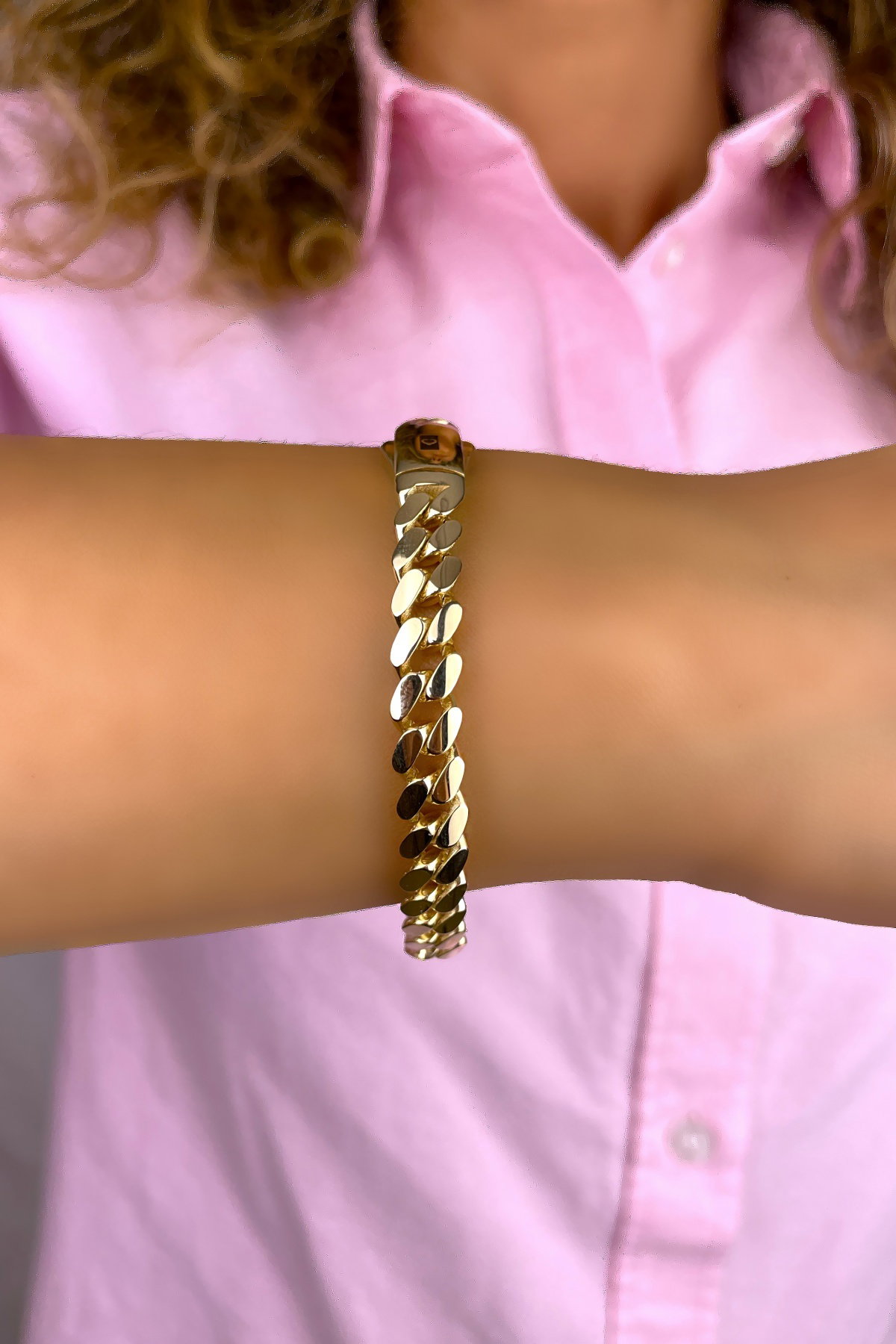 Taşsız Altınaşkı Gurmet Altın Bileklik 14KNY359 - 2