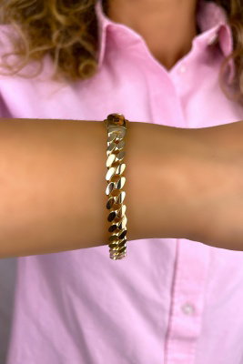 Taşsız Altınaşkı Gurmet Altın Bileklik 14KNY359 - 2