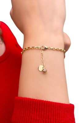 Taşsız Ataş Halka Altın Bileklik 8KNY8983 - 2