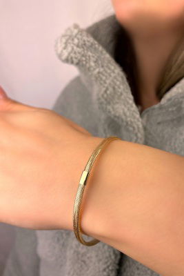 Taşsız Esnek Altın Bileklik 14KNY8890 - 2