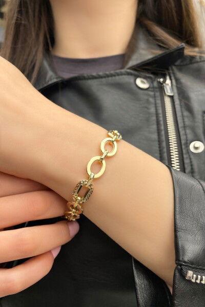 Taşsız Halka Altın Bileklik 8KNY5949 - Altınaşkı