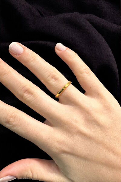 Tek Sıra Ajda Altın Yüzük 8YZK533 - Altınaşkı