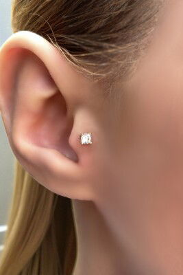 Tektaş Altın Tragus Küpe 14KP8570 - 1
