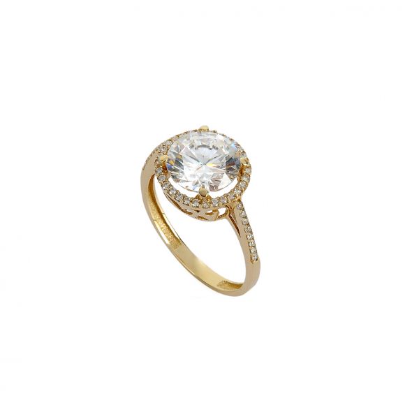 Tektaş Altın Yüzük 14YZ1557 - Altınaşkı