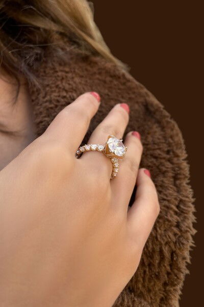 Tektaş Altın Yüzük 14YZ6226 - Altınaşkı