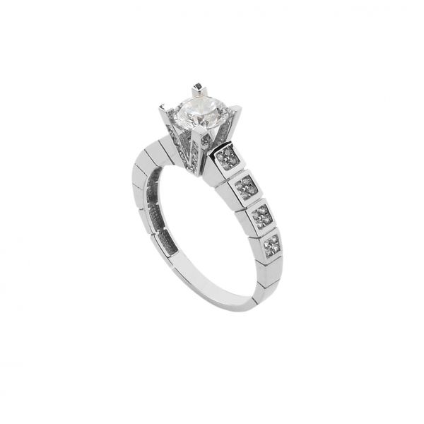 Tektaş Beyaz Altın Yüzük 14YZ2316 - Altınaşkı