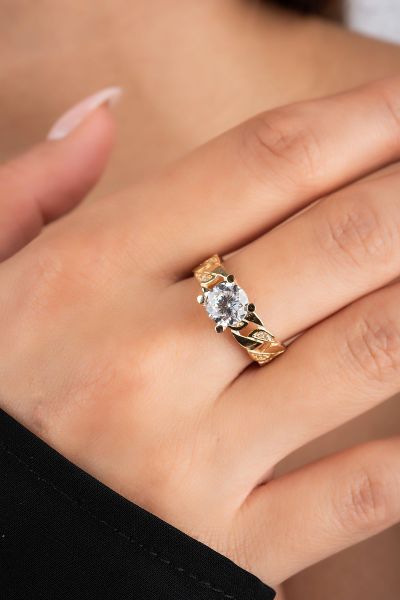 Tektaş Gurmet Altın Yüzük 14YZ4183 - Altınaşkı