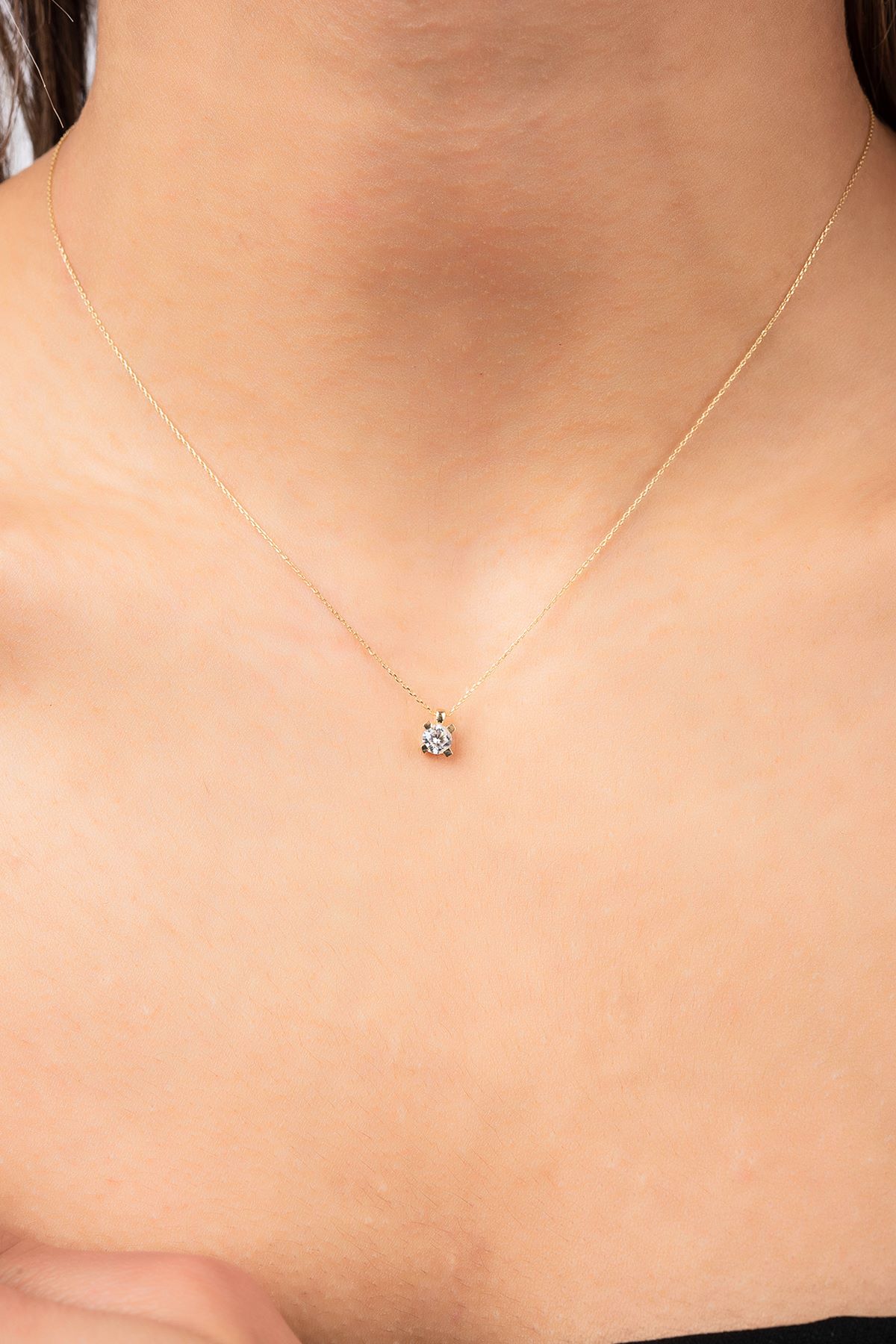 Tektas Hayalet Altın Kolye 8KLY803 - 1