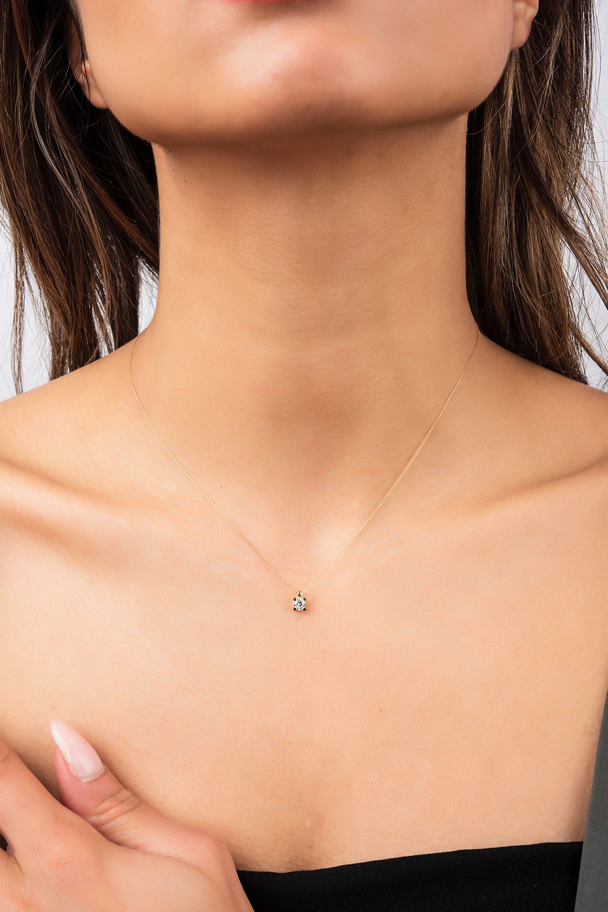 Tektas Hayalet Altın Kolye 8KLY803 - 2