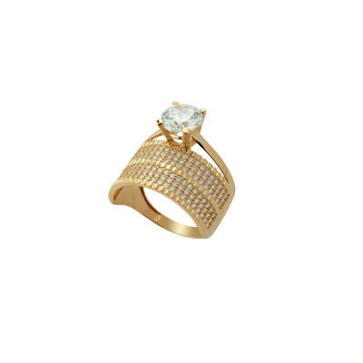 Tektaşlı Alyans Altın Yüzük 14YZ457 - Altınaşkı