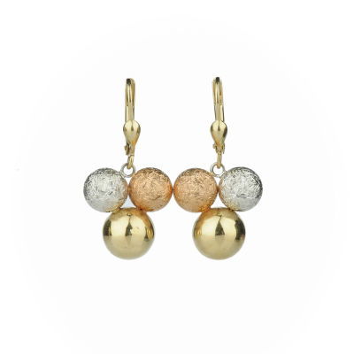 Top Altın Küpe 14KP203 - Altınaşkı