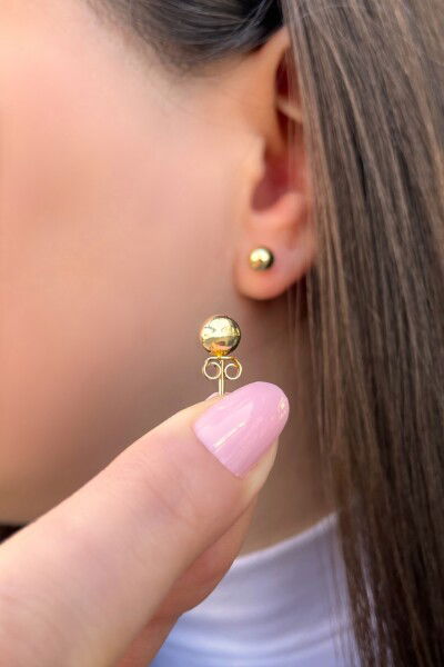 Top Altın Küpe 8KP536 - Altınaşkı