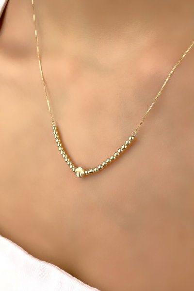 Toplu Altın Kolye 14KLY920 - Altınaşkı