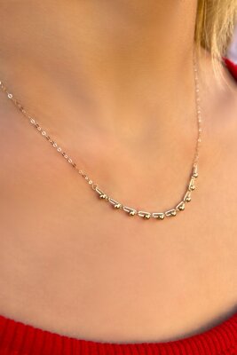 Toplu Ataş Altın Kolye 14KLY449 - 3