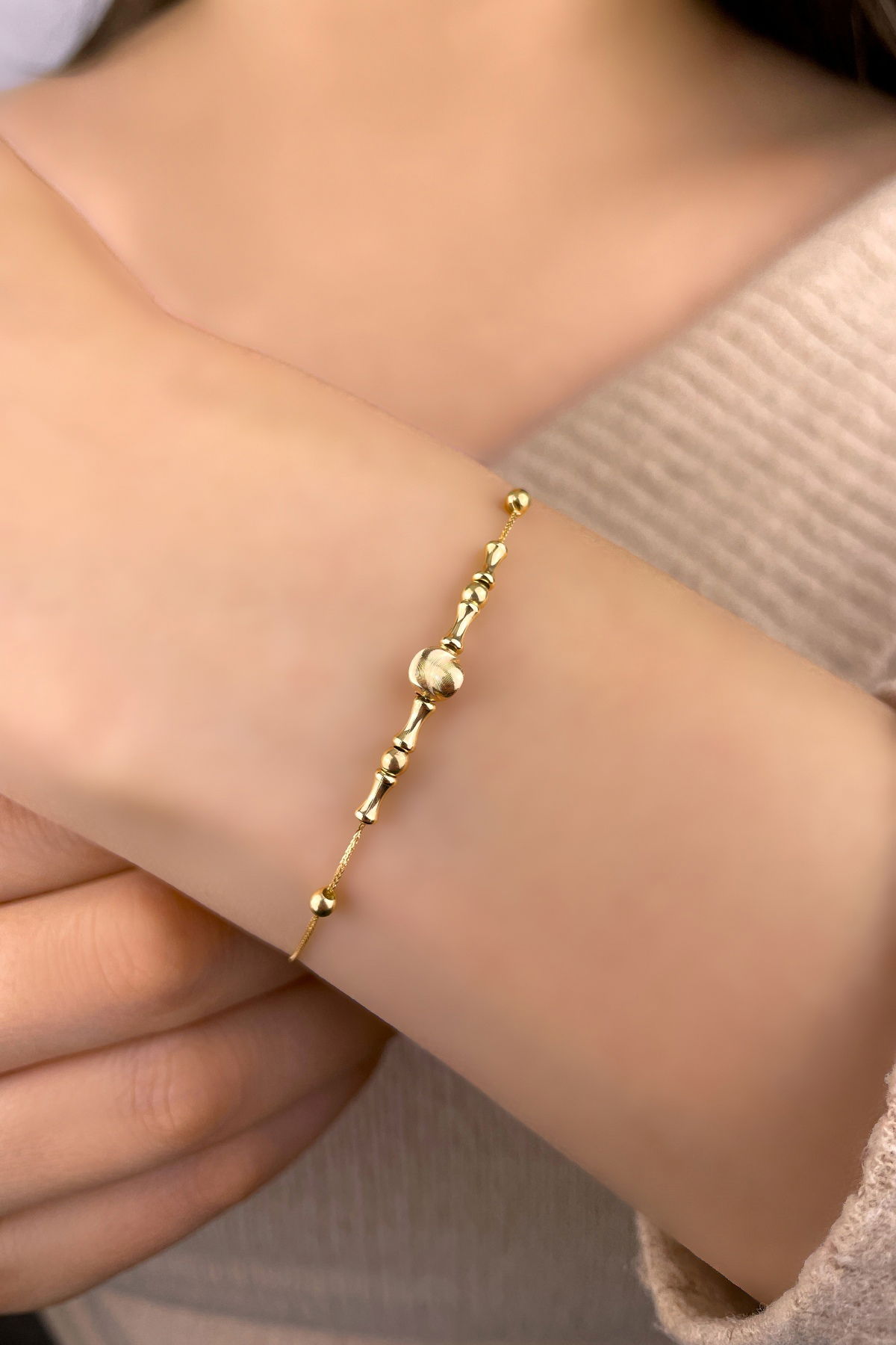 Toplu İtalyan Altın Bileklik 14KNY902 - 2