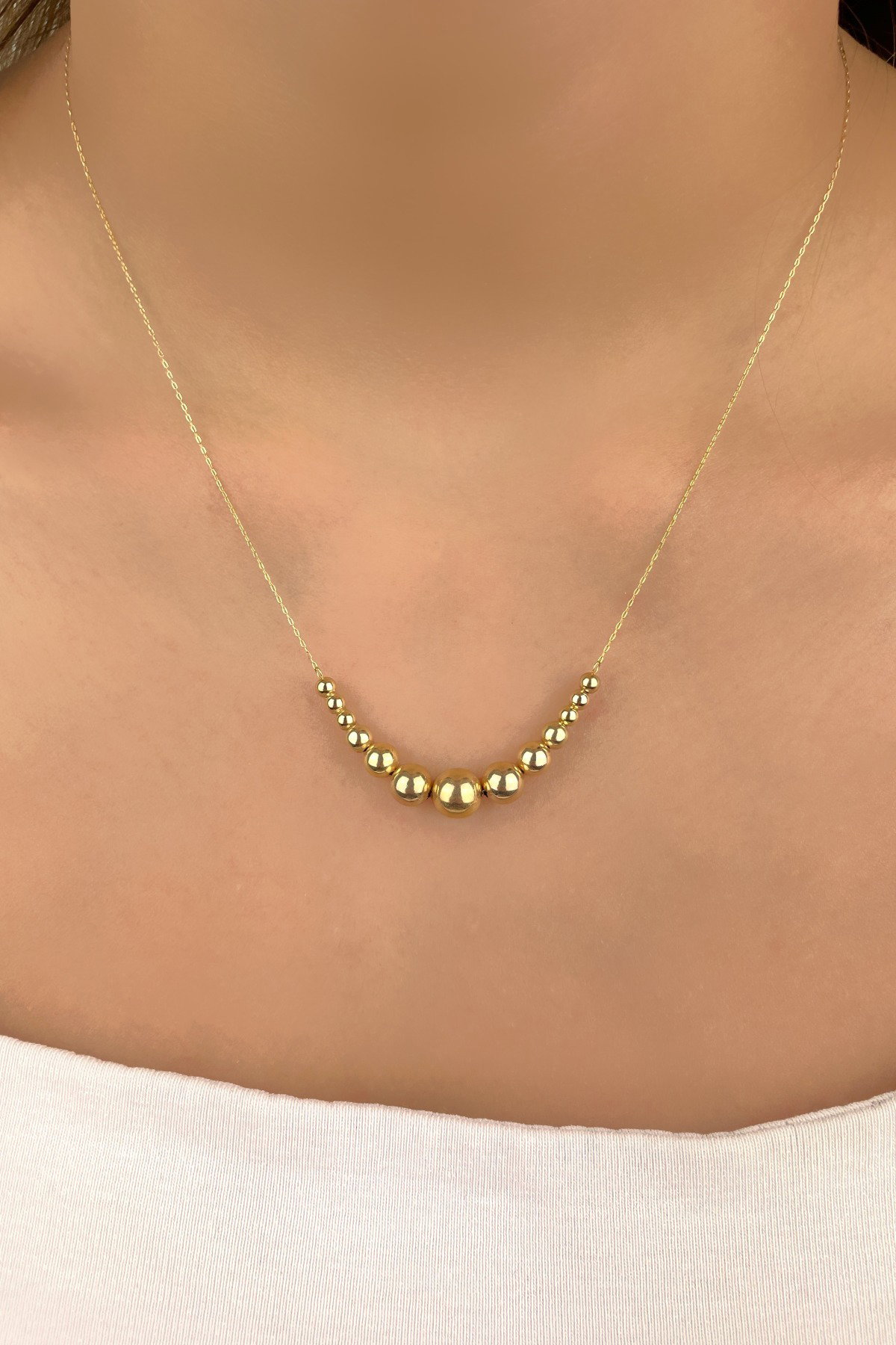 Toplu İtalyan Altın Kolye 14KLY1129 - 2