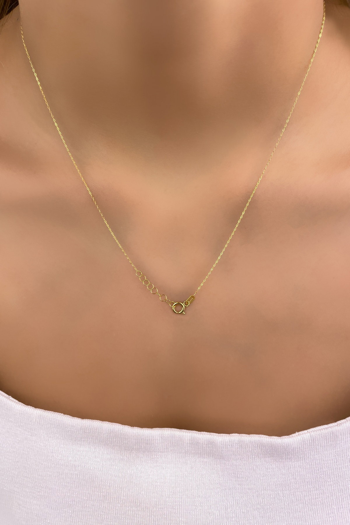 Toplu İtalyan Altın Kolye 14KLY1131 - 3