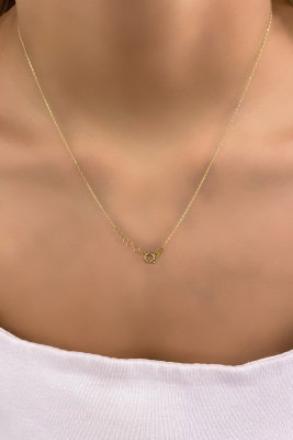 Toplu İtalyan Altın Kolye 14KLY1131 - 3