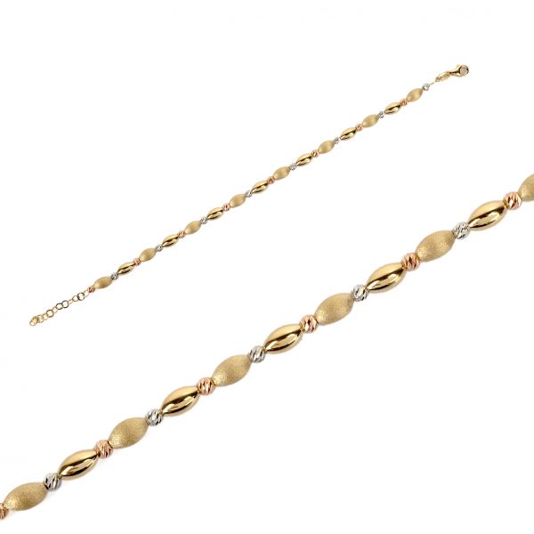 Toplu Taşsız Altın Bileklik 14KNY607 - Altınaşkı