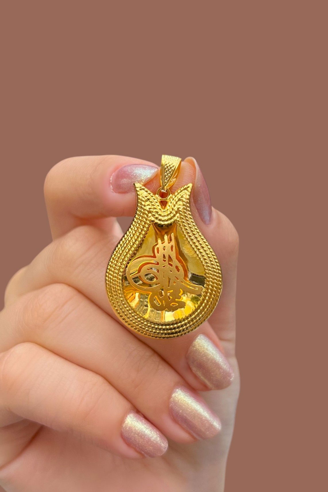 Tuğra Altın Kolye Ucu 14KLY7756 - 1