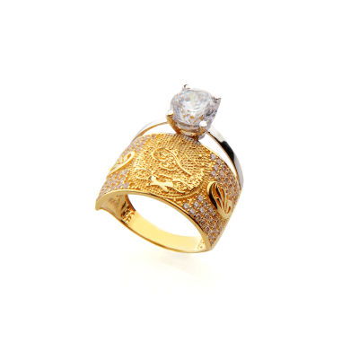 Tugra Altın Yüzük 14YZ957 - Altınaşkı