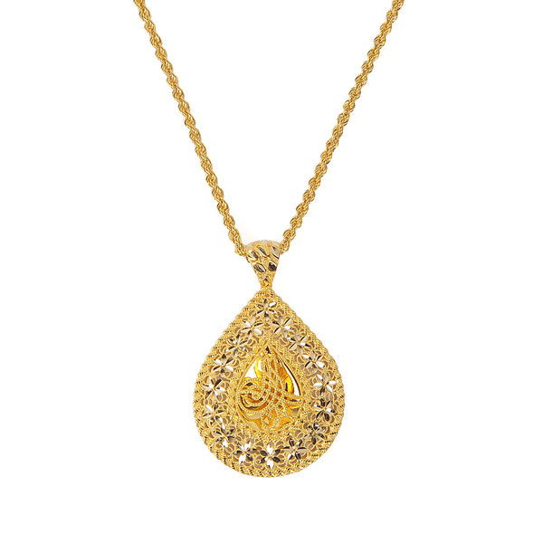 Tuğralı Altın Kolye 14KLY2148 - Altınaşkı