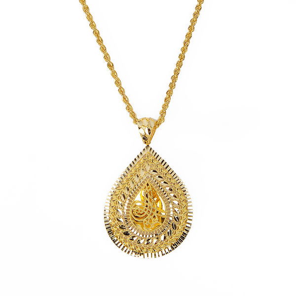 Tuğralı Altın Kolye 14KLY2151 - Altınaşkı