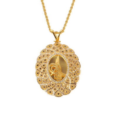 Tuğralı Altın Kolye 14KLY961 - Altınaşkı