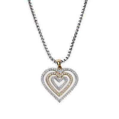 Üç Kalpli Altın Kolye 14KLY90 - Altınaşkı