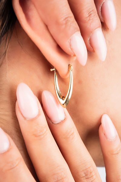 V Altın Küpe 14KP1693 - Altınaşkı