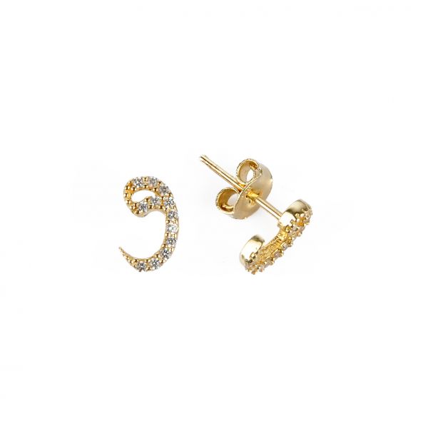 Vavlı Altın Küpe 14KP691 - Altınaşkı