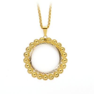 Yarım Altın Çerçeve Kolye 14CRCV13 - Altınaşkı