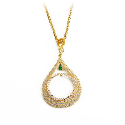 Yarım Altın Çerçeve Kolye 14CRCV19 - Altınaşkı