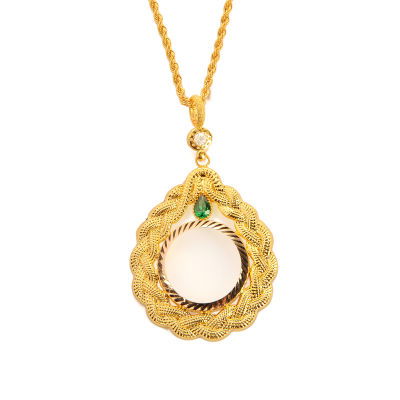 Yarım Altın Çerçeve Kolye 14CRCV199 - Altınaşkı