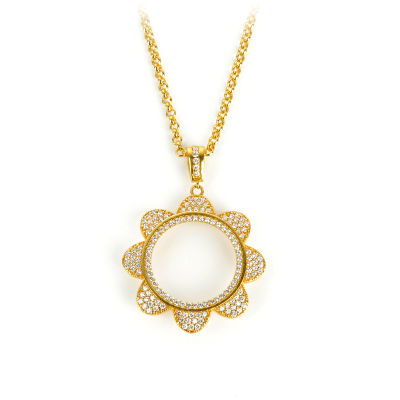 Yarım Altın Çerçeve Kolye 14CRCV22 - Altınaşkı