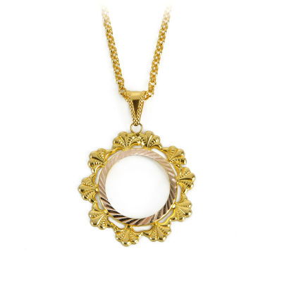Yarım Altın Çerçeve Kolye 14CRCV27 - Altınaşkı