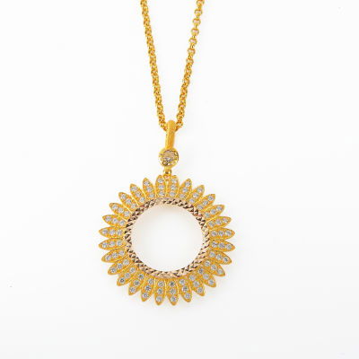 Yarım Altın Çerçeve Kolye 14CRCV60 - Altınaşkı