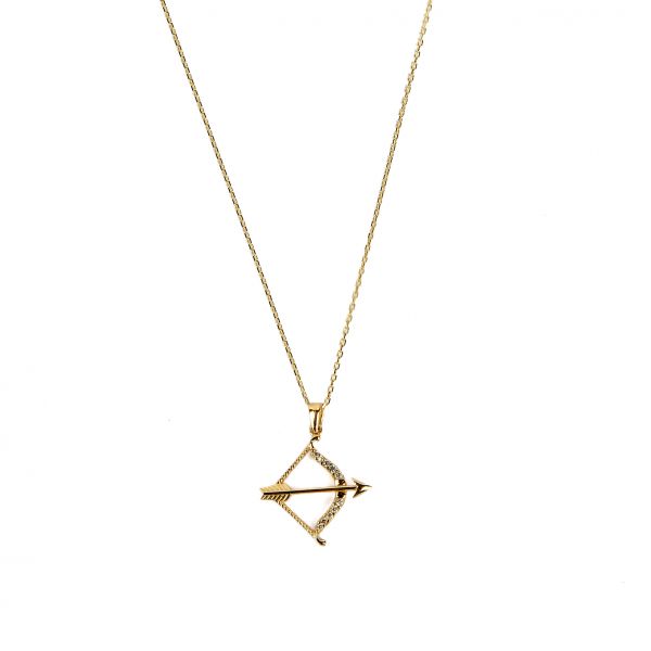 Yay Burcu Altın Kolye 14KLY1278 - Altınaşkı