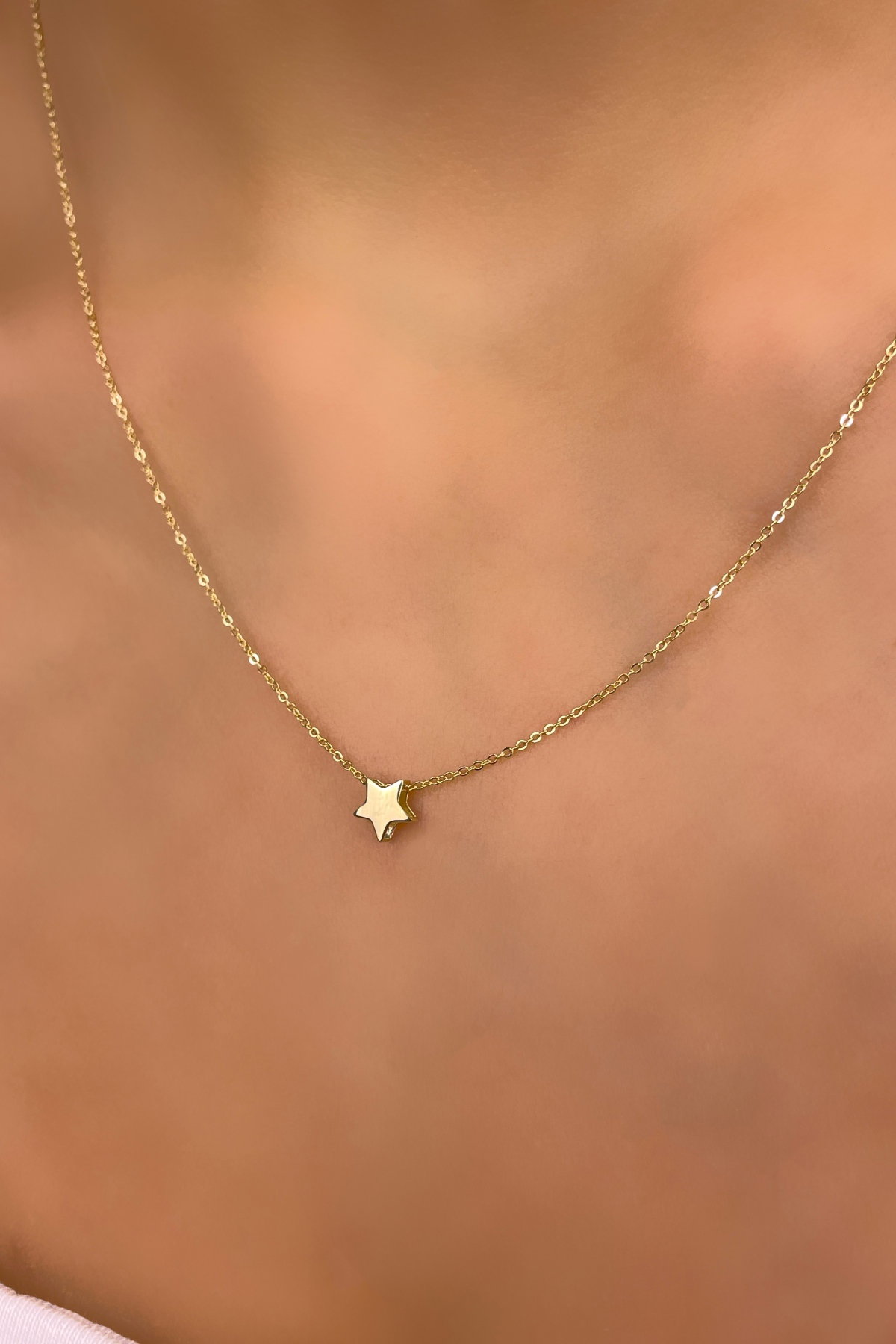 Yıldız Altın Kolye 14KLY1164 - 1