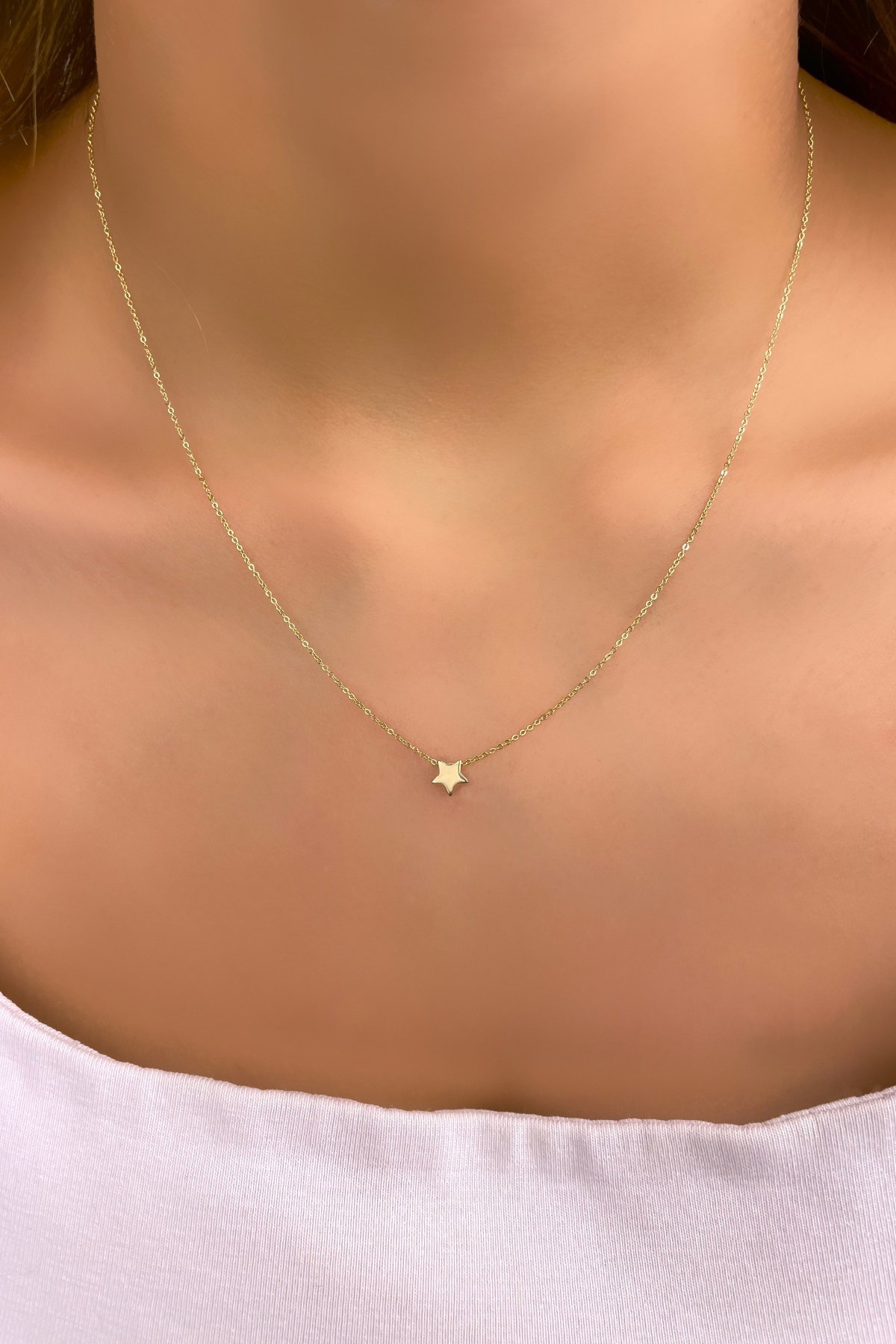 Yıldız Altın Kolye 14KLY1164 - 2