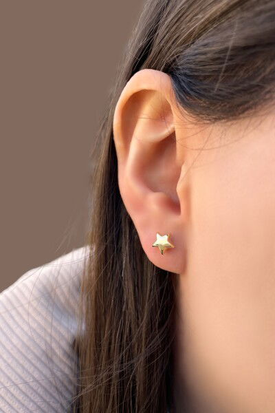 Yıldız Altın Küpe 8KP535 - Altınaşkı