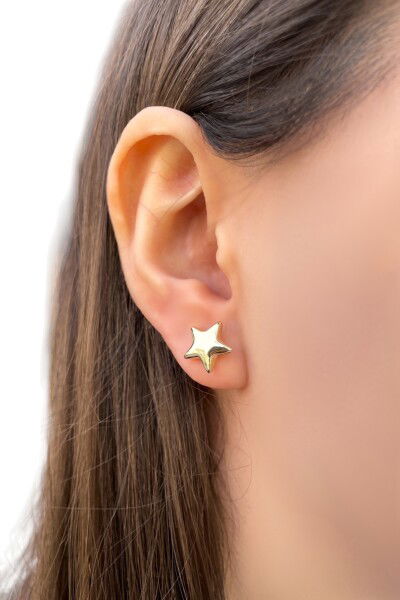 Yıldız Altın Küpe 8KP541 - Altınaşkı