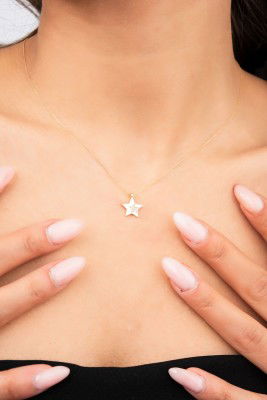 Yıldız Hayalet Altın Kolye 8KLY801 - 1