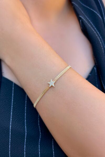 Yıldız Petra Altın Bileklik 14KNY4780 - Altınaşkı