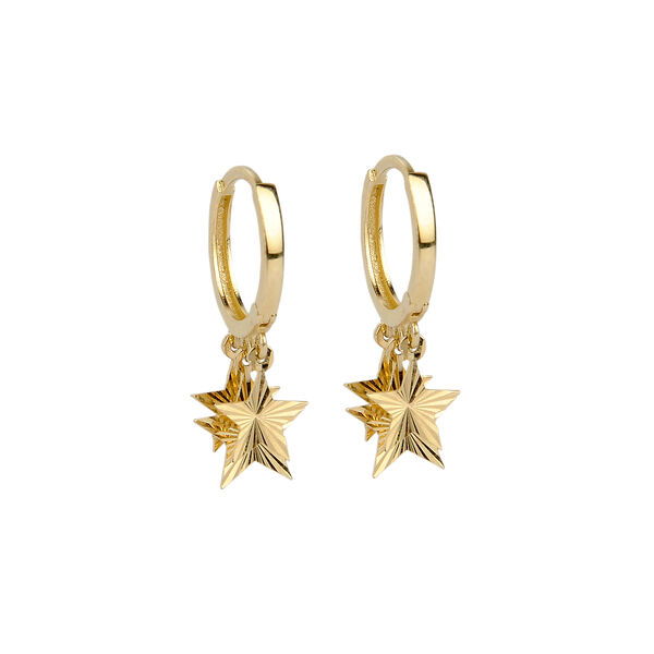 Yıldız Pullu Altın Küpe 14KP1825 - Altınaşkı