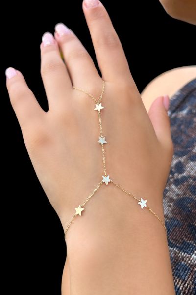 Yıldız Şahmeran Altın Bileklik 14KNY2368 - Altınaşkı