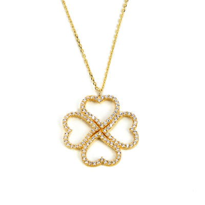 Yonca Altın Kolye 14KLY114 - Altınaşkı