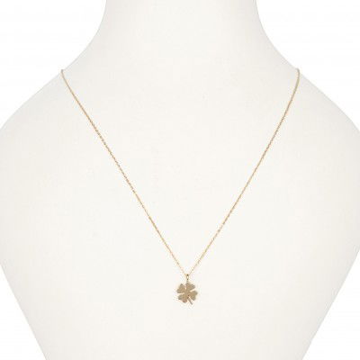 Yonca Hayalet Altın Kolye 8KLY793 - 3