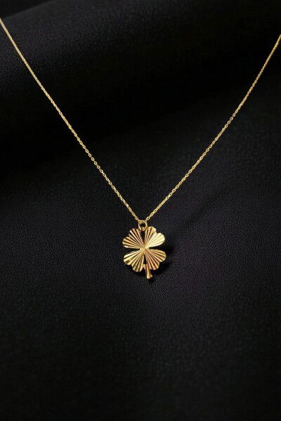 Yonca Kalemli Altın Kolye 8KLY5859 - Altınaşkı